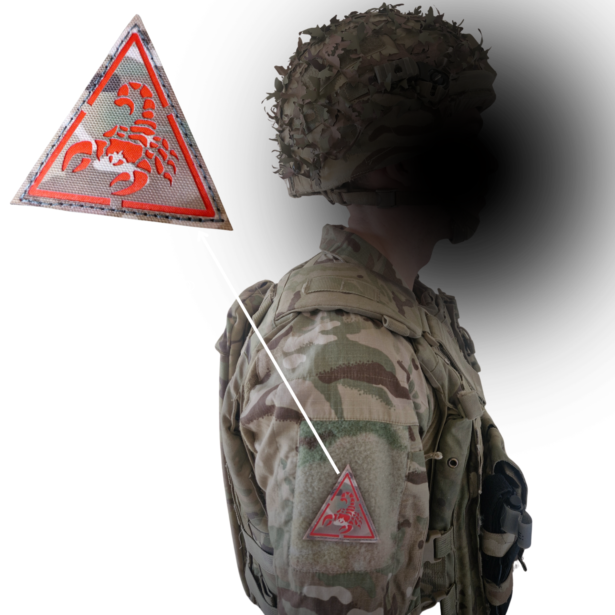 3 DRS Recce Scorpion Patch on a British Soldier