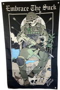 Embrace The Suck British Army Flag by Mora Tactical for soldiers and veterans.