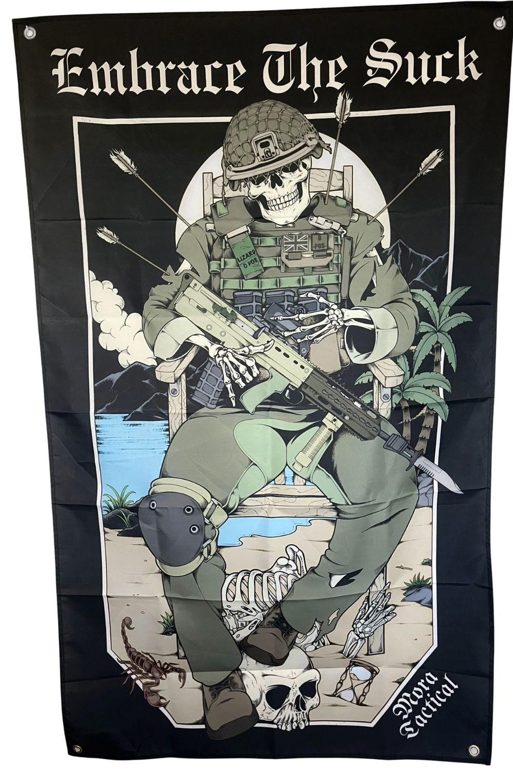 Embrace The Suck British Army Flag by Mora Tactical for soldiers and veterans.