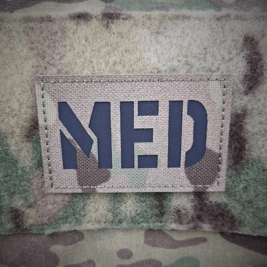 Medical Infrared patch with a multicam background.
