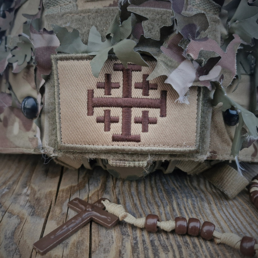Jerusalem Cross Morale Patch