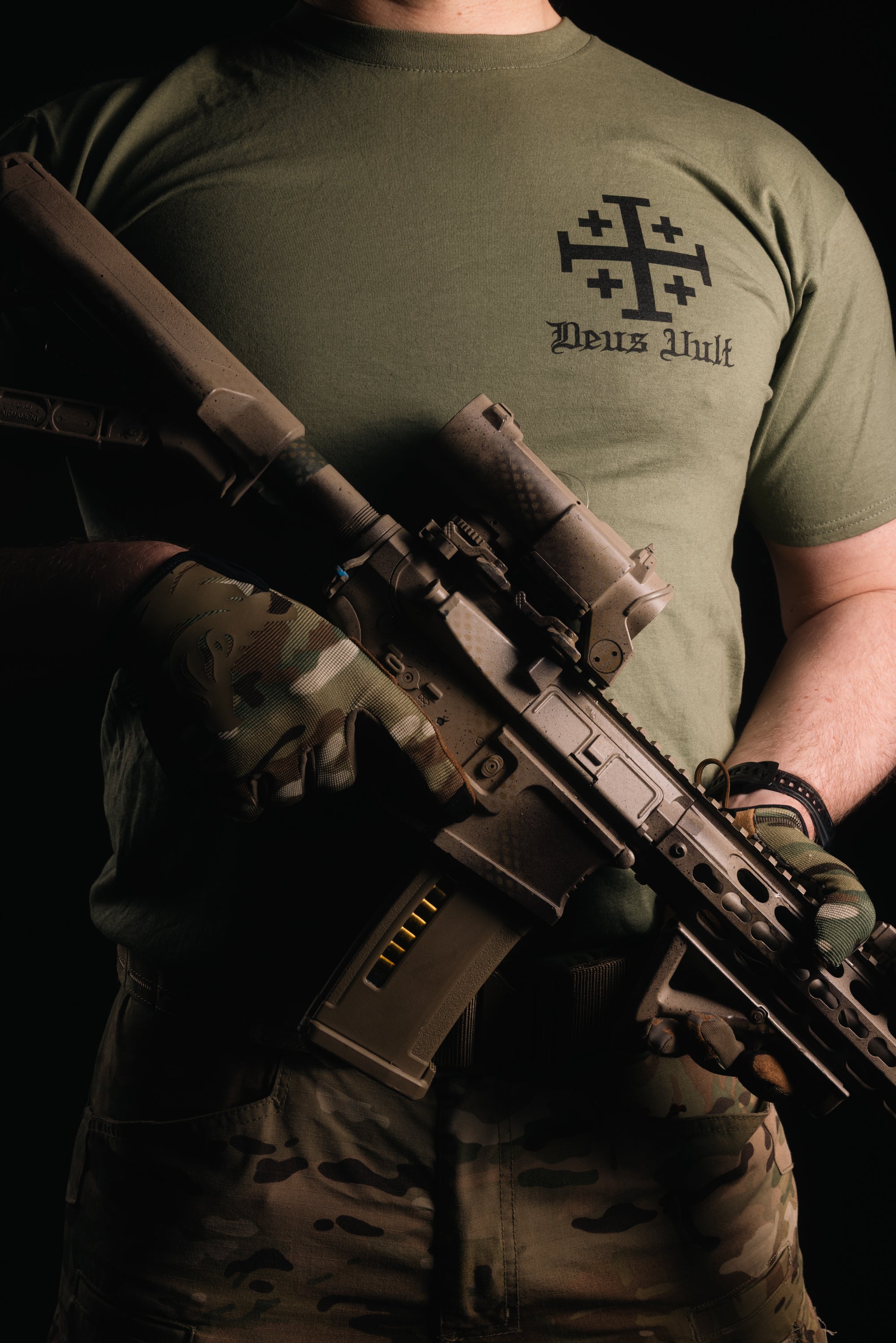Deus Vult In The Name Of The Gun T Shirt