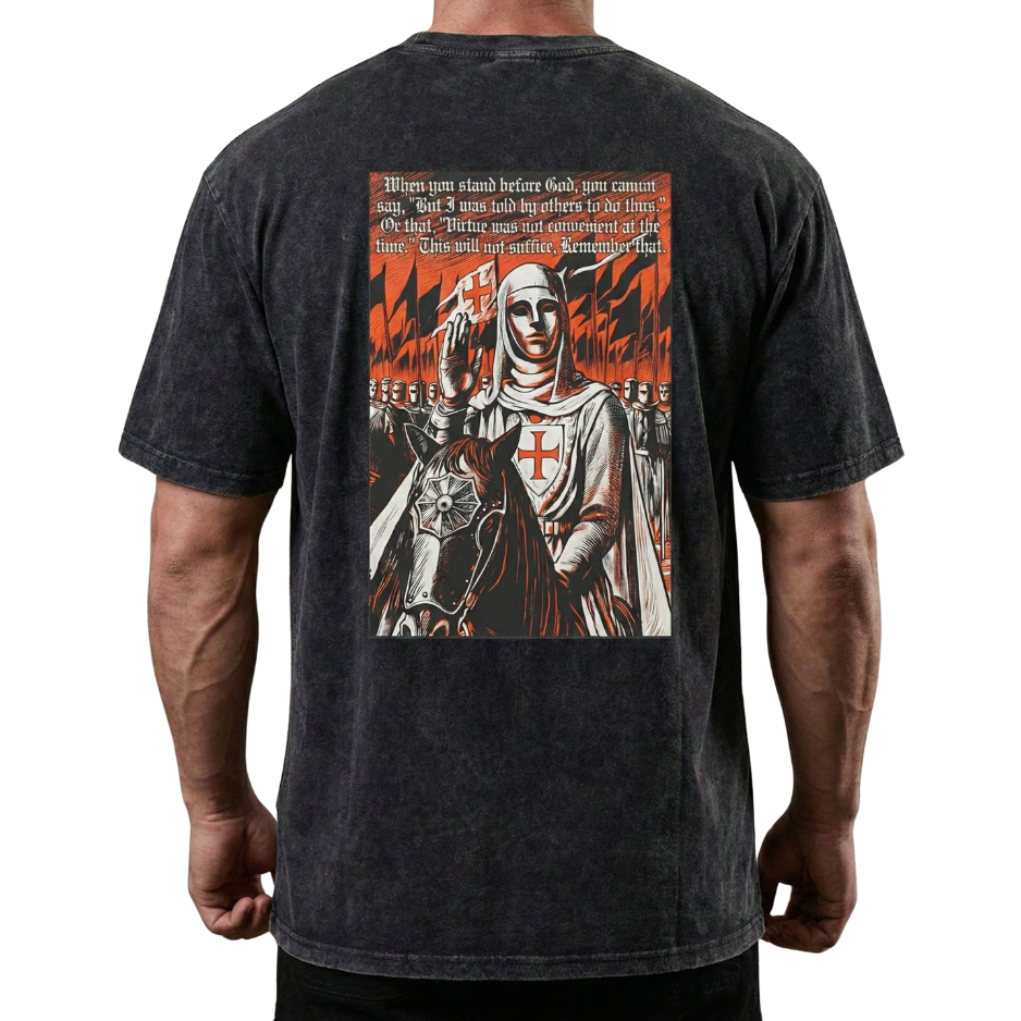 Stand Before God Oversized Vintage Wash T Shirt